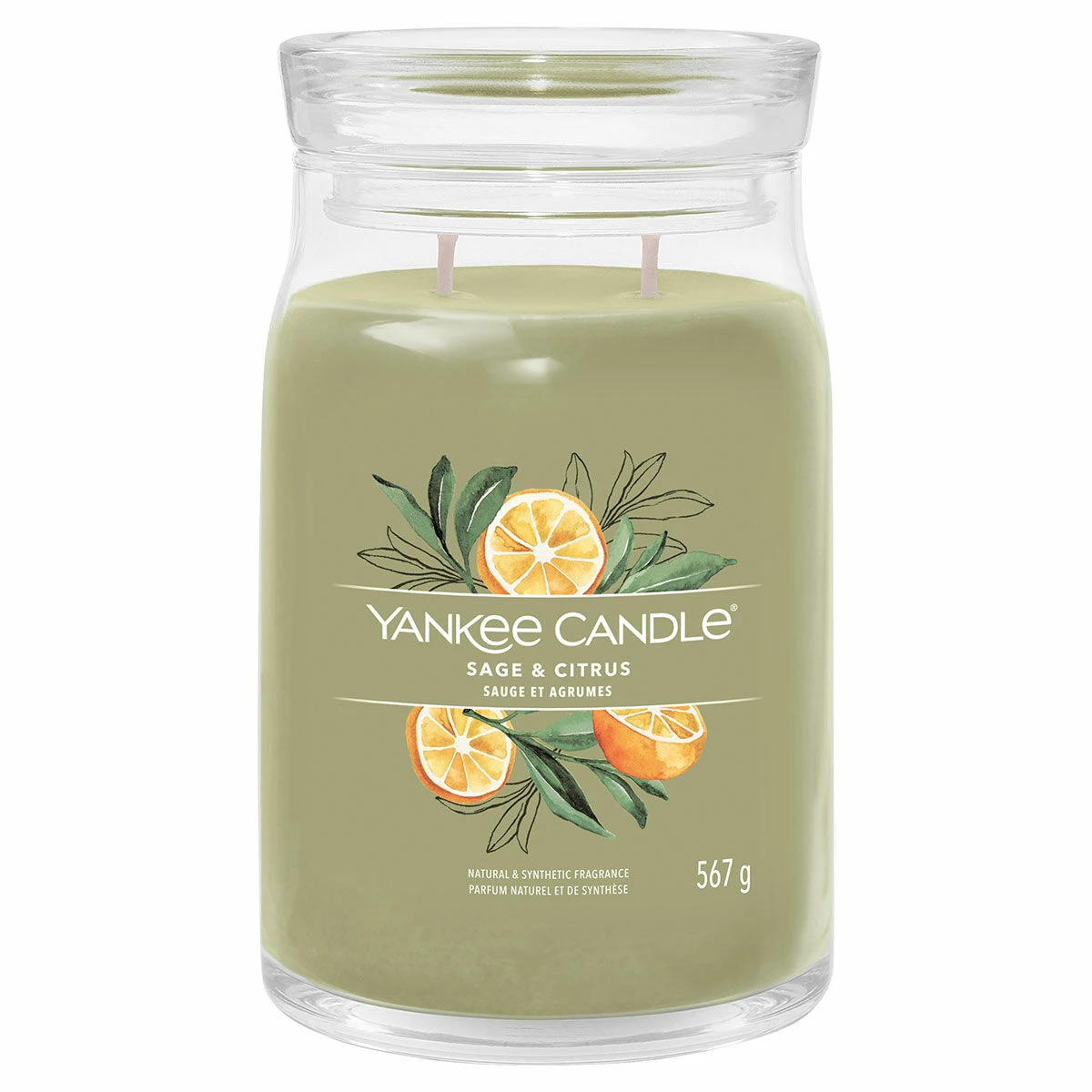 Yankee Candle Sage & Citrus Signature Large Jar Candle 3 Yankee Candle Sage & Citrus Signature Large Jar Candle