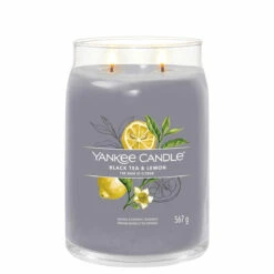 Yankee Candle Black Tea & Lemon Signature Large Jar Candle -Home Furnishings Store 1629978e black tea lemon signature large jar candle 2