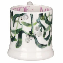 Emma Bridgewater Mistletoe Half Pint Mug -Home Furnishings Store 1mis010002 emma bridgewater mistletoe half pint mug 3