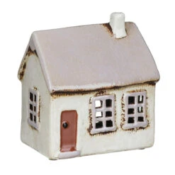 Shudehill Village Pottery Light Grey House Tealight Holder -Home Furnishings Store 291342 shudehill village pottery light grey house tealight holder 1