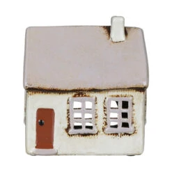 Shudehill Village Pottery Light Grey House Tealight Holder -Home Furnishings Store 291342 shudehill village pottery light grey house tealight holder 2