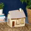 Shudehill Village Pottery Light Grey House Tealight Holder -Home Furnishings Store 291342 shudehill village pottery light grey house tealight holder lifestyle