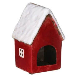 Shudehill Village Pottery Red Christmas House Tealight Holder -Home Furnishings Store 310800 shudehill village pottery red christmas house tealight holder 2