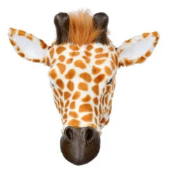 Gisela Graham Faux Fur Giraffe Head Wall Plaque