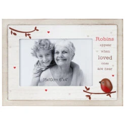 Shudehill Robins Appear 6x4 Freestanding Photo Frame