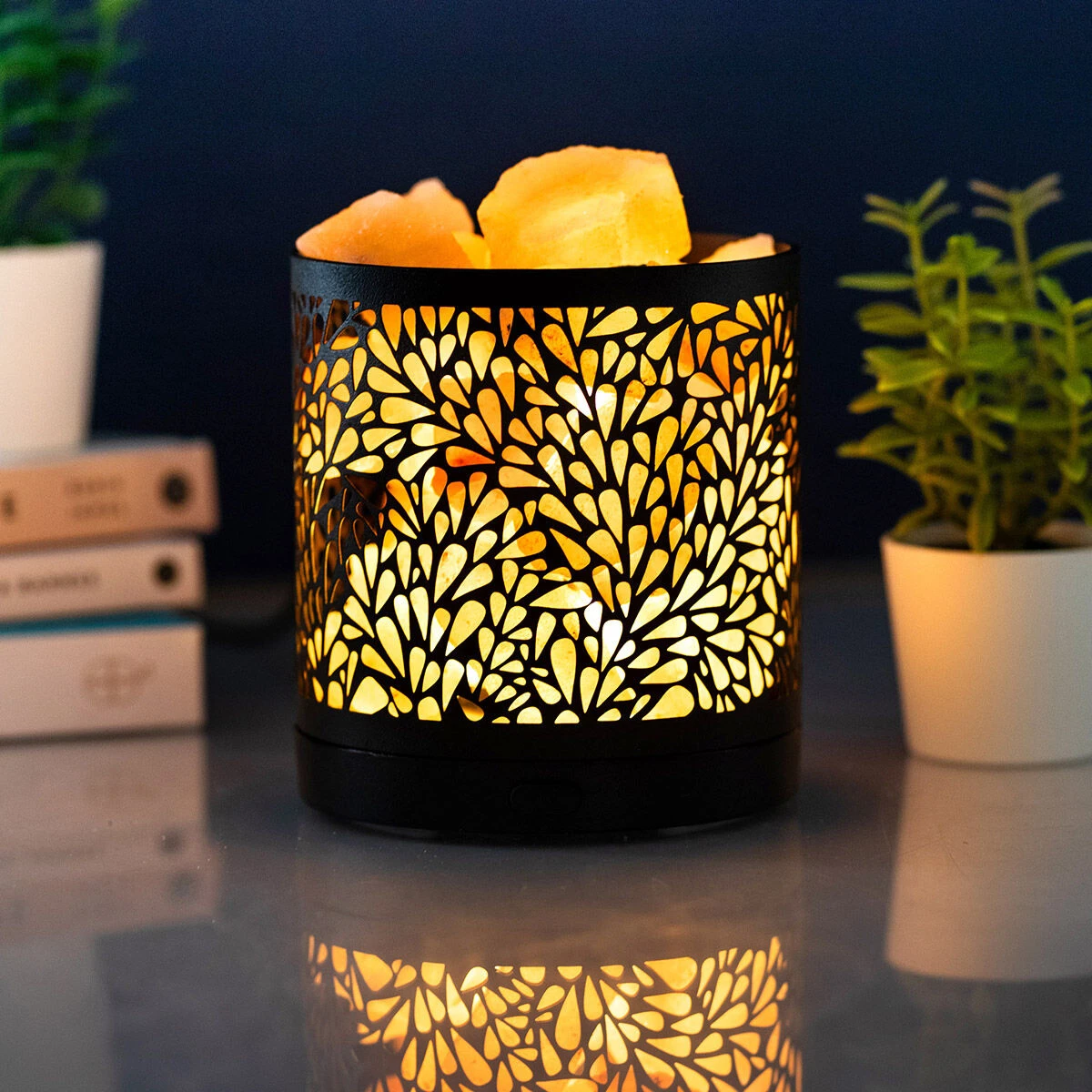 Himalayan Salt Lamp Petals Black Joe Davies 3 Himalayan Salt Lamp Petals Black Joe Davies