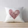 Personalised Rose Gold Heart Name Only Cushion -Home Furnishings Store 4004392 pmc personalised rose gold heart name only cushion 1
