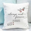 Personalised Always And Forever Cushion