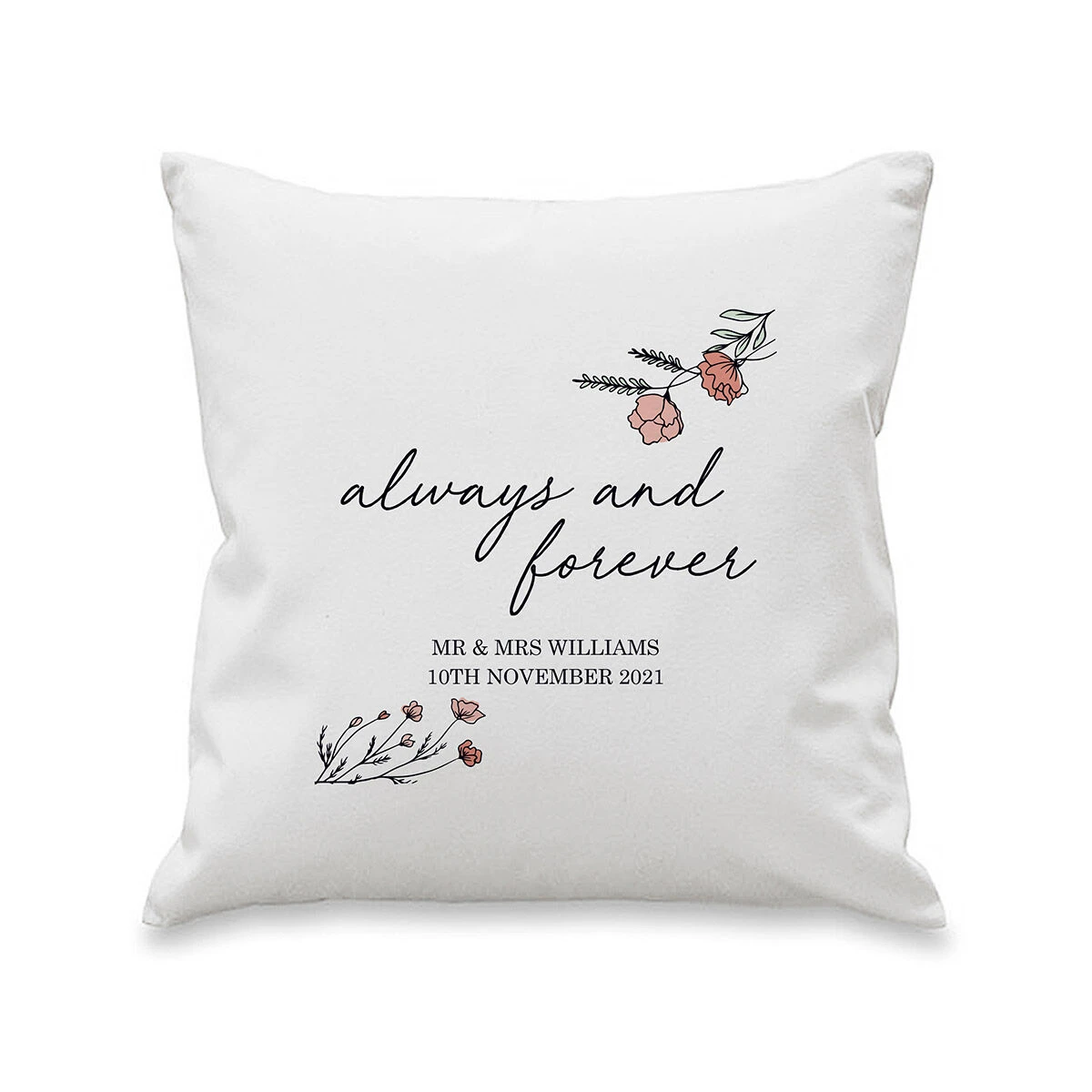 Personalised Always And Forever Cushion 4 Personalised Always And Forever Cushion - Image 2