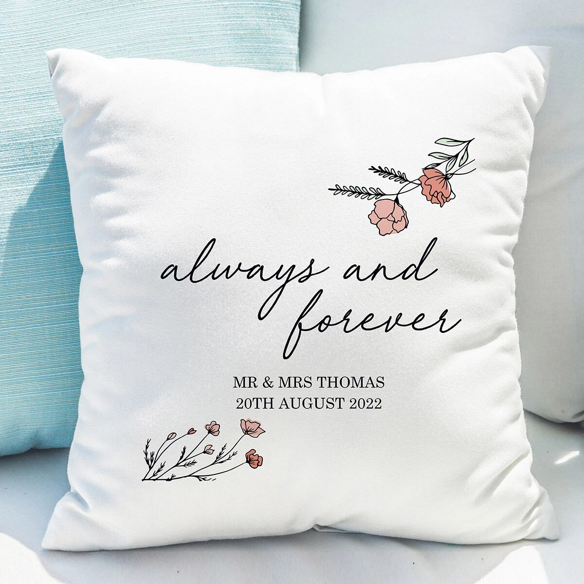 Personalised Always And Forever Cushion 5 Personalised Always And Forever Cushion - Image 3