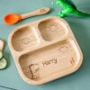 Personalised Dinosaur Bamboo Suction Plate & Spoon -Home Furnishings Store 4004986
