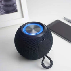 The Source Red5 Wireless Black Colour-Changing Orb Speaker -Home Furnishings Store 93440 the source red5 wireless black colour changing orb speaker 2