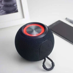 The Source Red5 Wireless Black Colour-Changing Orb Speaker