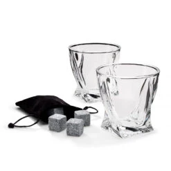 The Source Set Of 2 Twisted Glasses -Home Furnishings Store 93491 the source set of 2 twisted glasses 2