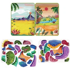 Dino Mix-Up Magnetic Build It 8 Dino Mix-Up Magnetic Build It -Home Furnishings Store 9780735376809 abrams chronicle galison mudpuppy dino mix up magnetic build it 1