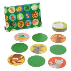 Petit Collage Animals And Babies Matching Game