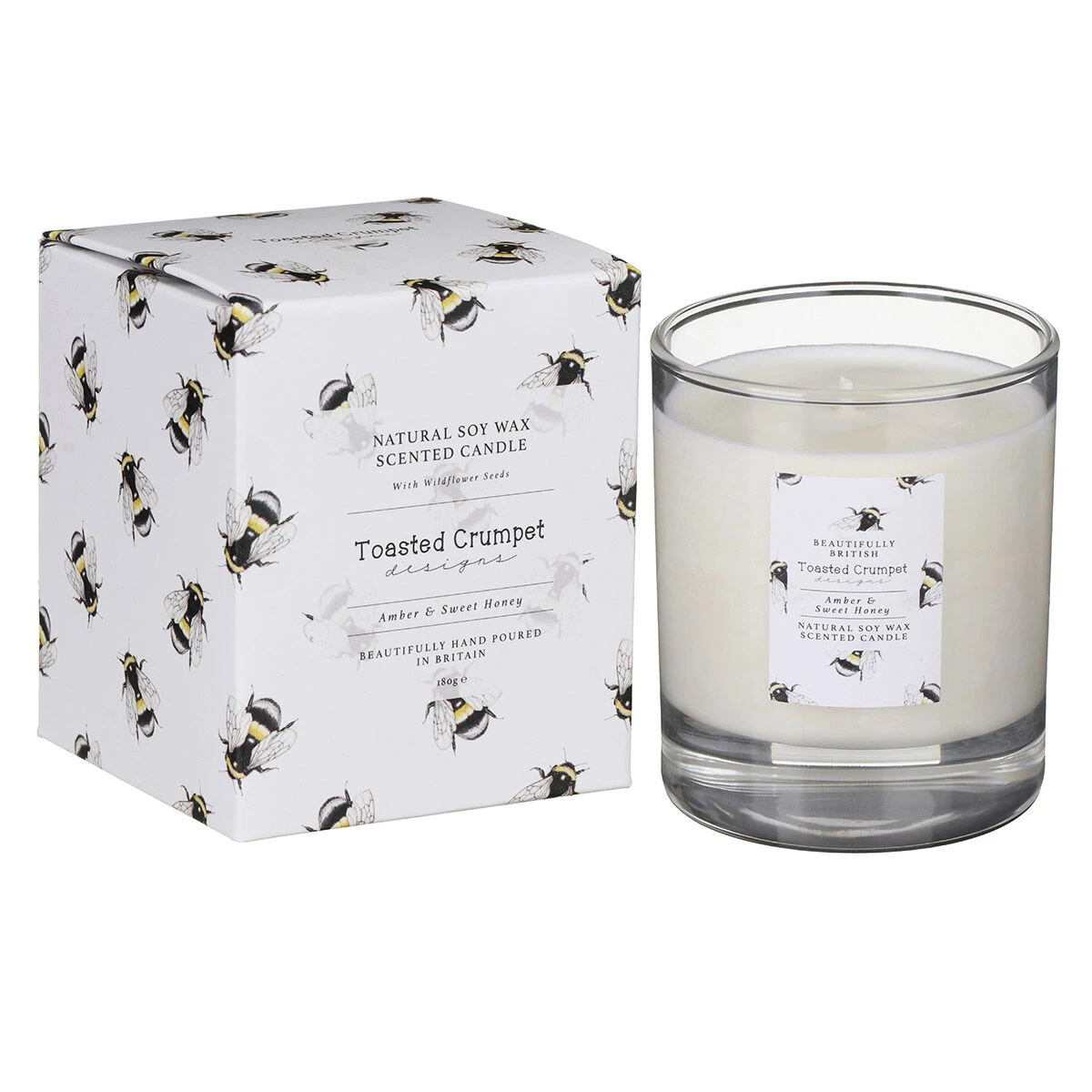 Toasted Crumpet ‘Amber And Sweet Honey’ Glass Jar Candle 3 Toasted Crumpet ‘Amber And Sweet Honey’ Glass Jar Candle
