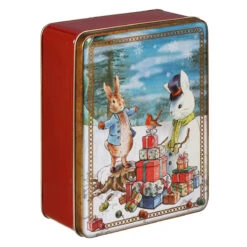 Peter Rabbit Christmas Deep Rectangular Tin