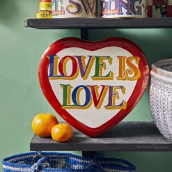Emma Bridgewater Brighter World Large Heart Tin -Home Furnishings Store bri3444 emma bridgewater brighter world large heart tin ls