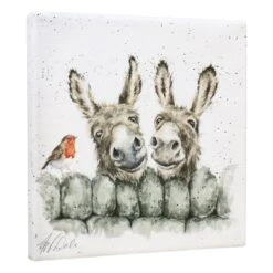 Wrendale ‘Hee-Haw’ Small Canvas -Home Furnishings Store cs155 wrendale hee haw small canvas 2