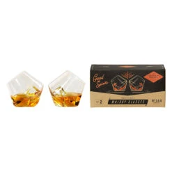 Gentlemen's Hardware Set Of Two Rocking Whisky Glasses -Home Furnishings Store design works collective gen144 gentlemens hardware rock and roll whisky glasses 3 1