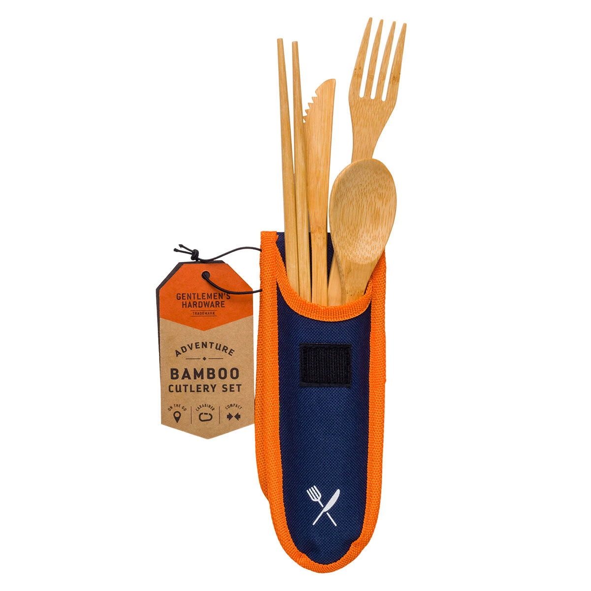 Gentlemen's Hardware Travel Bamboo Cutlery Set 4 Gentlemen's Hardware Travel Bamboo Cutlery Set - Image 2