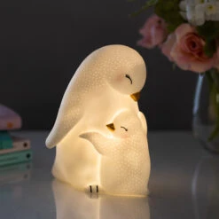 House Of Disaster LED Rechargeable Penguin And Baby Lamp
