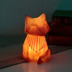 House Of Disaster Small LED Orange Fox Origami Light -Home Furnishings Store disaster designs ledfoxor led fox light lifestyle1