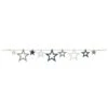 East Of India Navy And Grey 2 Metre Star Bunting -Home Furnishings Store east of india 0522 wooden star bunting 1