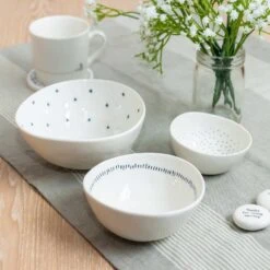 East Of India ‘Stars, Dashes & Dots’ Set Of 3 Boxed Bowls