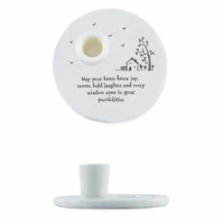 East Of India May Your Home Know Joy Candle Holder