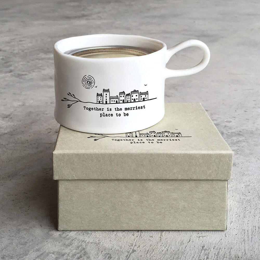 East Of India ‘Together Merriest’ Handled Candle Holder 6 East Of India ‘Together Merriest’ Handled Candle Holder - Image 4