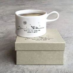 East Of India ‘The Reason I Smile’ Handled Candle Holder -Home Furnishings Store east of india eoi 5738 you are the friend handled tea light holder 3