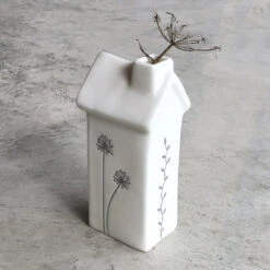 East Of India Tall House Flower Vase -Home Furnishings Store east of india eoi 5771 tall house flower vase 2