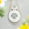 East Of India ‘Distance Means So Little’ Circle Porcelain Hanger -Home Furnishings Store east of india eoi 6581 distance means so little circle porcelain hanger lifestyle