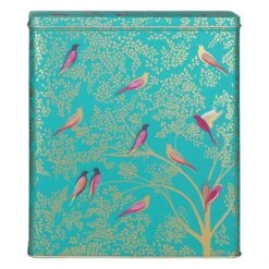 Sara Miller Green Bird Of Paradise Cereal Tin