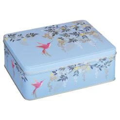 Sara Miller Blue Chelsea Deep Rectangular Tin
