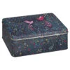 Sara Miller Black Hummingbird Paradise Deep Rectangular Tin -Home Furnishings Store elite sm9670 sara miller black hummingbird paradise deep rectangular tin 1