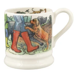 Emma Bridgewater The Good Life Favourite Dog Walks Half Pint Mug