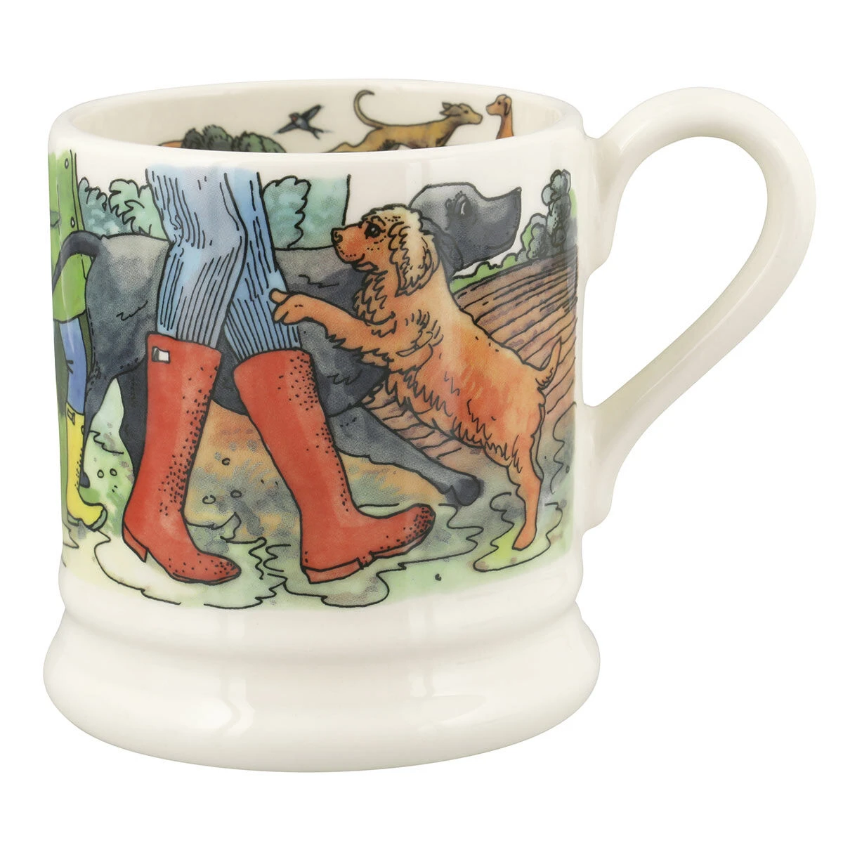 Emma Bridgewater The Good Life Favourite Dog Walks Half Pint Mug 3 Emma Bridgewater The Good Life Favourite Dog Walks Half Pint Mug