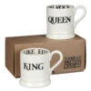 Emma Bridgewater Black Toast King Of Cool & Queen Of Rock Set Of Two Half Pint Mugs -Home Furnishings Store emma bridgewater 1kiq010013 king of cool queen of rock mugs 5