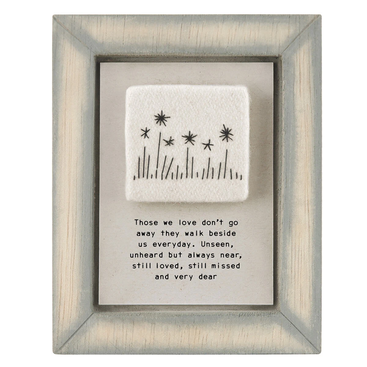 East Of India Embroidered ‘Those We Love’ Square Picture 4 East Of India Embroidered ‘Those We Love’ Square Picture - Image 2