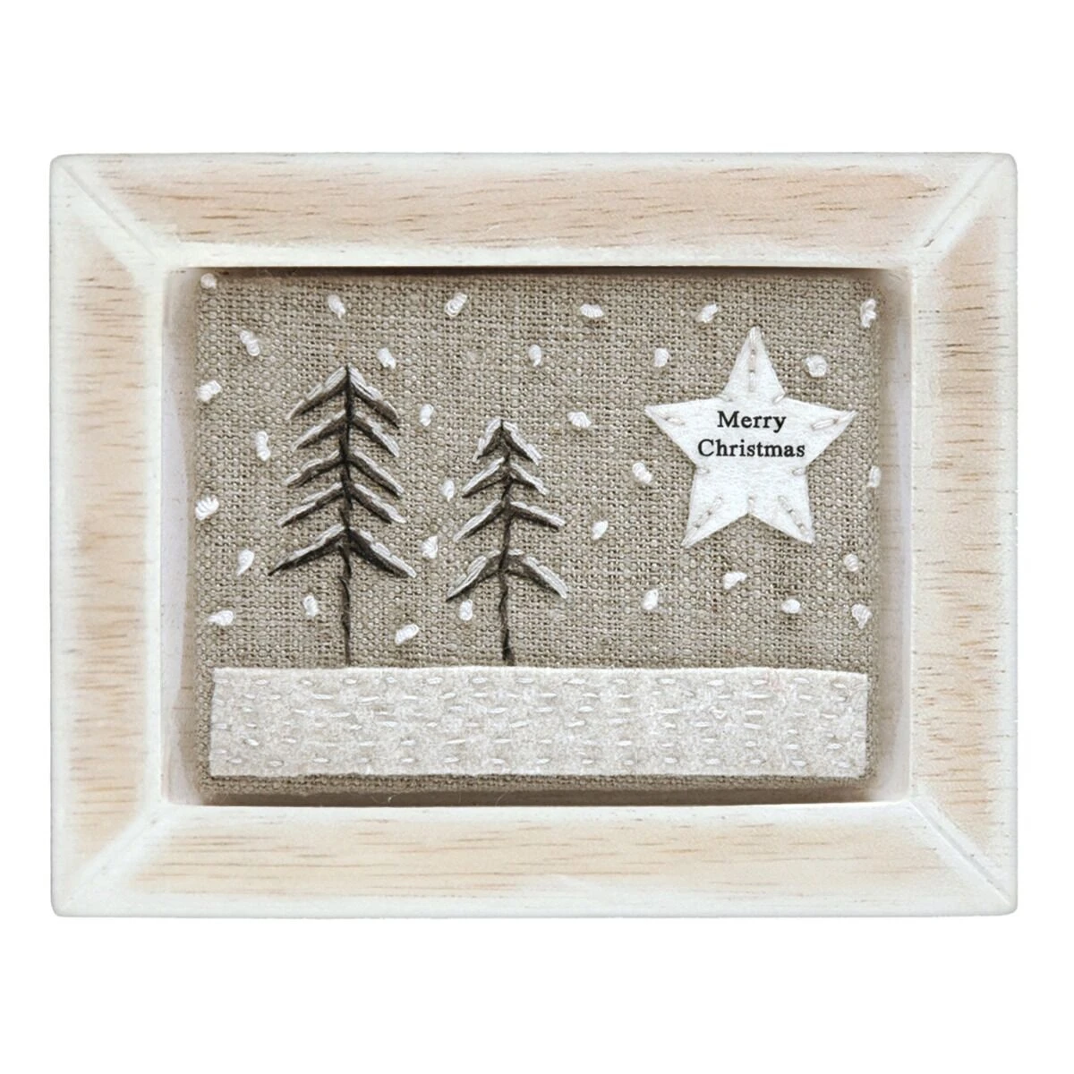 East Of India ‘Merry Christmas’ Embroidered Picture Frame 4 East Of India ‘Merry Christmas’ Embroidered Picture Frame - Image 2