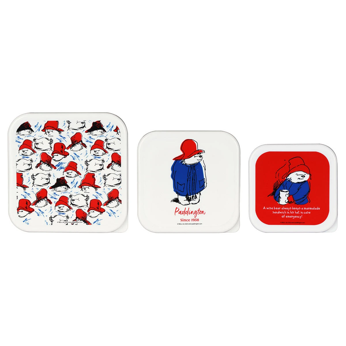 Paddington Bear Set Of 3 Snack Boxes 4 Paddington Bear Set Of 3 Snack Boxes - Image 2