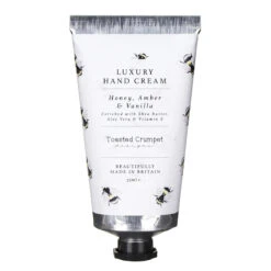 Toasted Crumpet ‘Honey, Amber & Vanilla’ Luxury Hand Cream -Home Furnishings Store hc04 toasted crumpet honey amber vanilla luxury boxed hand cream 2