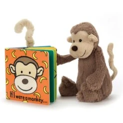 Jellycat If I Were A Monkey Hardback Book -Home Furnishings Store jellycat bb444m if i were a monkey book 4
