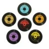 Vinyl Record Coasters - Set Of Six -Home Furnishings Store joe davies 287555 set of six glass vinyl record coasters 1