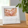 Shudehill Christening Photo Frame 6x4 -Home Furnishings Store joe davies 310102 shudehill modern script christening photo frame lifestyle 1
