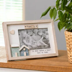 Shudehill Love Lane ‘Family’ Two House 6x4 Photo Frame