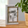 Shudehill Grey Wood Look 4x6 Rotating Portrait Photo Frame -Home Furnishings Store joe davies 332250 shudehill grey wood look 4x6 portrait photo frame lifestyle 1